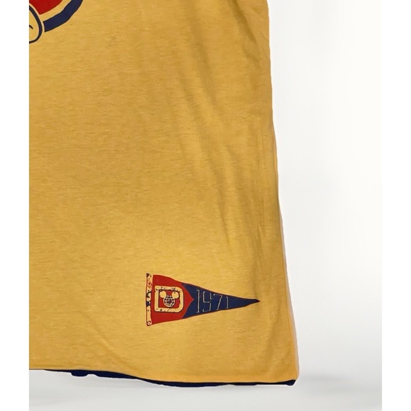 Vintage Mickey Mouse Double Sided Shirt 1971 Yellow & Blue Disney World Size XXL - Picture 11 of 11